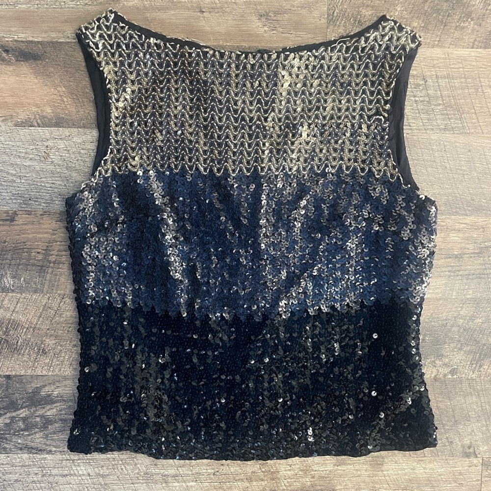 Vintage Bead & Sequin Sleeveless Top